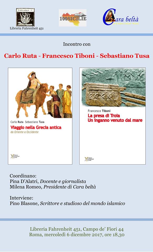 Incontro con Carlo Ruta, Sebastiano Tusa e Francesco Tiboni